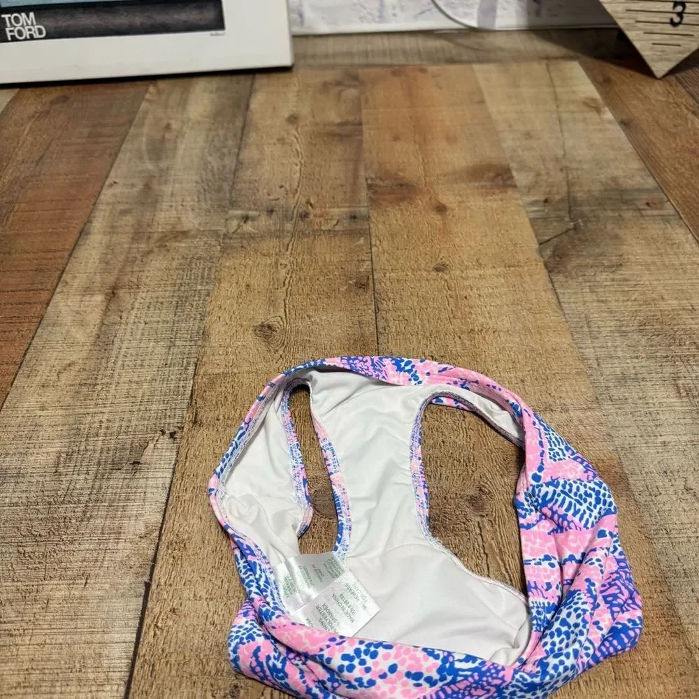Lilly Pulitzer girls gator print bikini swim bottom Size 10
